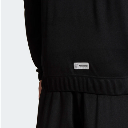 Adidas Tuta sportiva da uomo Aeroready Tricot Quarter Zip HE2233 nero bianco