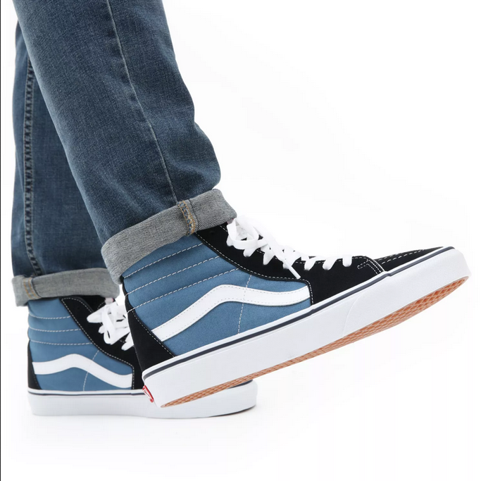 Vans SK8-Hi Lifestyle Sneakers Alta Unisex Navy - VN000D5INVY1