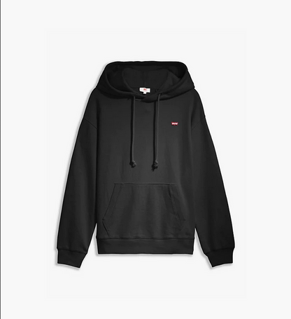 Levi's Felpa minilogo da donna oversize con cappuccio 246930002 caviale black