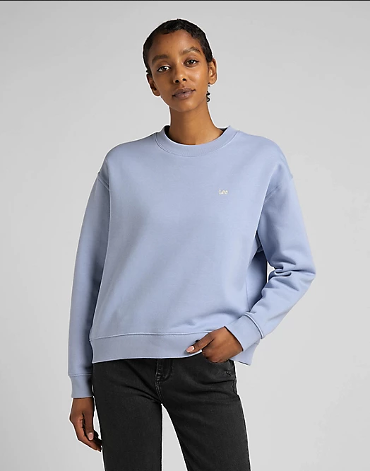 Lee Felpa da donna girocollo Sweatshirt L53LLJ66 parry blue