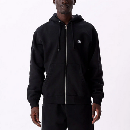 Obey felpa unisex con cappuccio e cerniera intera Established Works Eyes 112460011 A095600 nero