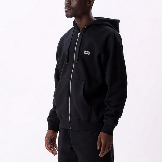 Obey felpa unisex con cappuccio e cerniera intera Established Works Eyes 112460011 A095600 nero