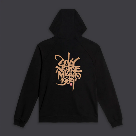 Dolly Noire Felpa con Cappuccio 1989 Barcellona 1x DLYNR Hoodie SW169-SA-01 nero