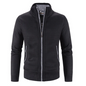 Men's zip-up cardigan