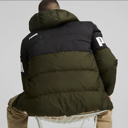 Puma piumino da uomo con cappuccio 849335 70 forest night