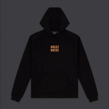Dolly Noire Felpa da uomo con cappuccio Letter Block Hoodie SW190-SA-01 Black