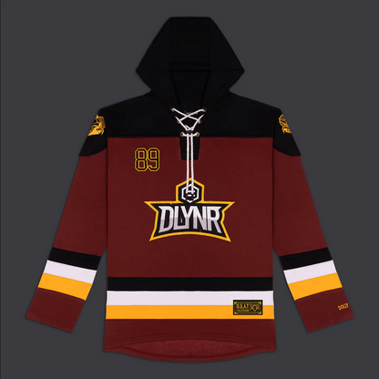 Dolly Noire Felpa da uomo con cappuccio GOAT Classic Hockey Hoodie SW167-SU-01 Bordeaux