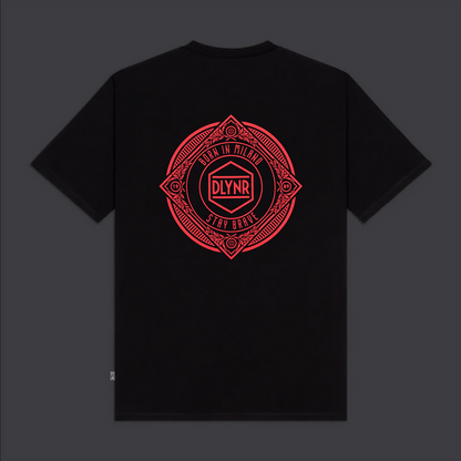 Dolly Noire t-shirt da uomo manica corta Corp Academia Tee ts382-ta-01 nero
