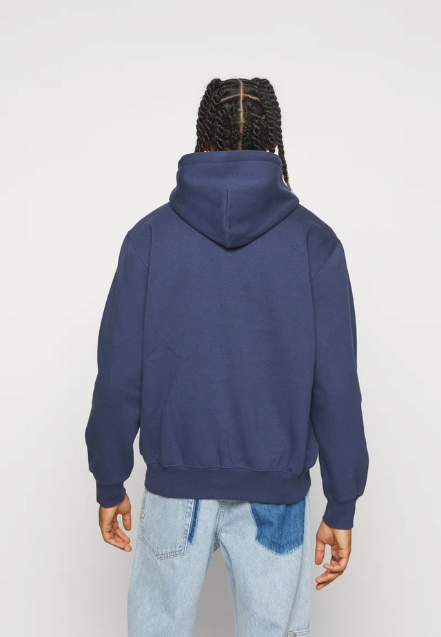 Carhartt Felpa Cappuccio Hooded American Script 1030230-12E Enzian Misty Sky Uomo