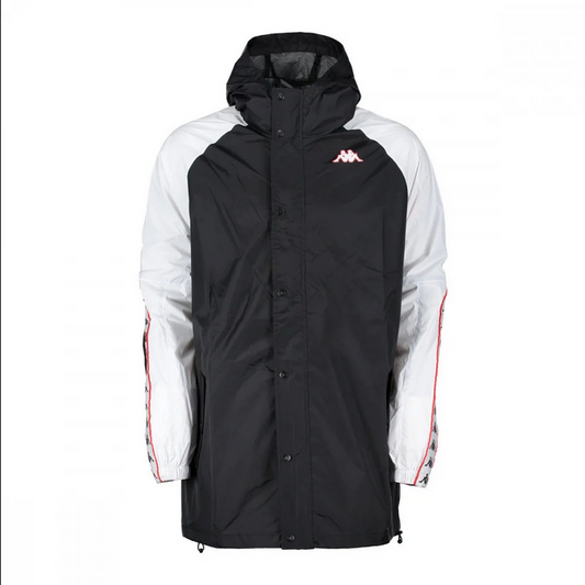 Kappa giubbino antivento con cappuccio Clack 3031D30 900 nero
