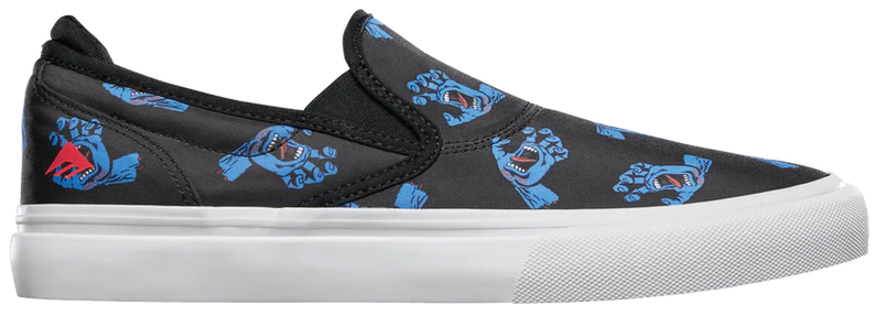Emerica Wino G6 Slip-On X Santa Cruz 6107000242 - Sneakers Skate Uomo Blu Nero Bianco