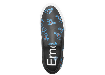 Emerica Wino G6 Slip-On X Santa Cruz 6107000242 - Sneakers Skate Uomo Blu Nero Bianco