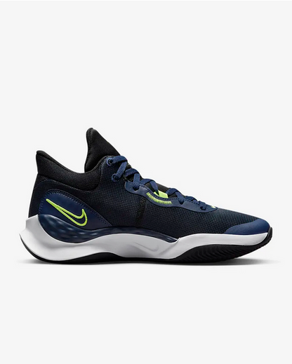 Nike scarpa da basket da uomo Renew Elevate 3 DD9304 005 nero-blu-bianco