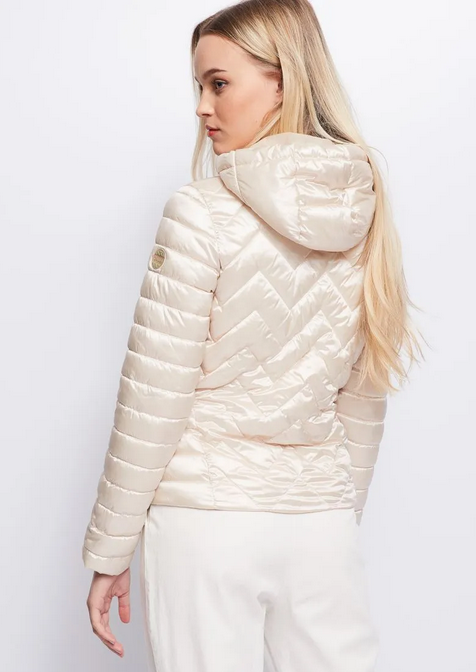 Gaudì Giacca leggera da donna con cappuccio 311BD35002 2205 beige