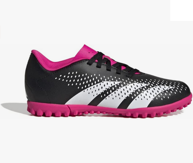 Adidas scarpa da Calcetto da ragazzo unisex Predator Accuracy.4 TF GW7085 nero-bianco-rosa