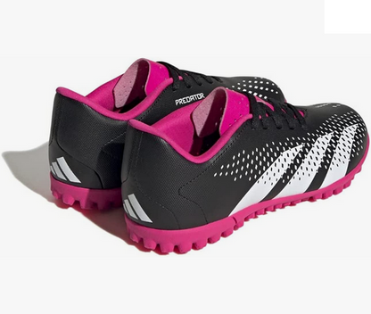 Adidas scarpa da Calcetto da ragazzo unisex Predator Accuracy.4 TF GW7085 nero-bianco-rosa