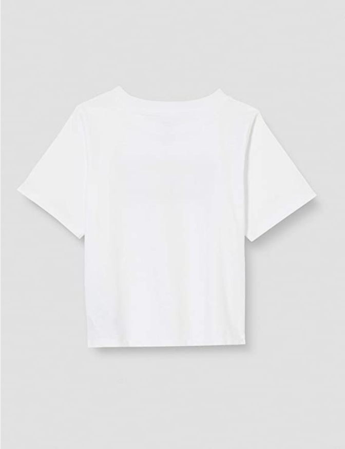 Levi's Kids maglietta da ragazza  LVG Light Bright Cropped Tee 4E0220 001 bianco