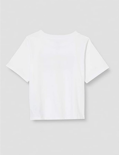 Levi's Kids maglietta da ragazza  LVG Light Bright Cropped Tee 4E0220 001 bianco