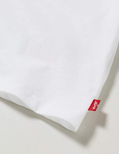 Levi's Kids maglietta da ragazza  LVG Light Bright Cropped Tee 4E0220 001 bianco