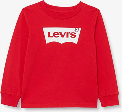 Levi's Kids T-shirt da bambino manica lunga Batwing Tee 8E8646-R6W red