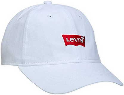 Levi's Kids Cappello con visiera da ragazzo Batwing Logo 9A8329-001 white
