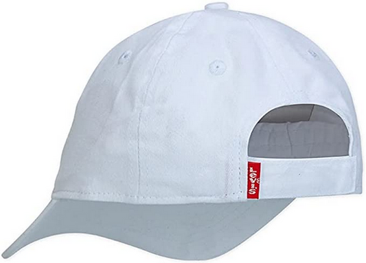 Levi's Kids Cappello con visiera da ragazzo Batwing Logo 9A8329-001 white