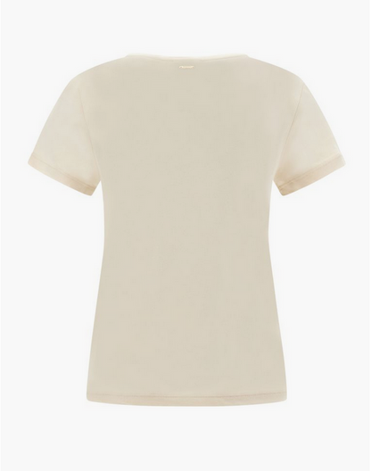 Freddy maglietta da donna in jersey modal con stampa fantasia floreale S3WSLT5 WFLO55 bianco
