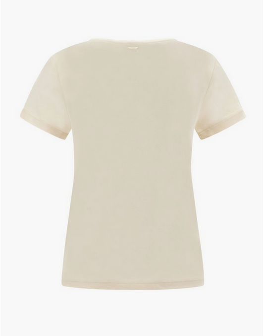 Freddy maglietta da donna in jersey modal con stampa fantasia floreale S3WSLT5 WFLO55 bianco