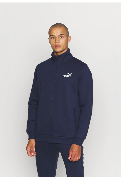 Puma Tuta da uomo in cotone garzato Clean Sweat Suit TR 585840 26 navy
