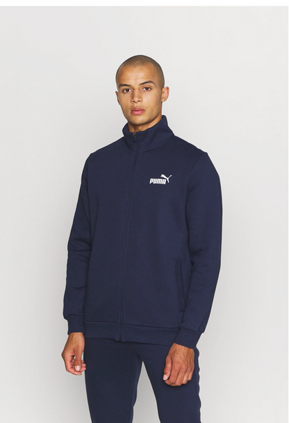 Puma Tuta da uomo in cotone garzato Clean Sweat Suit TR 585840 26 navy