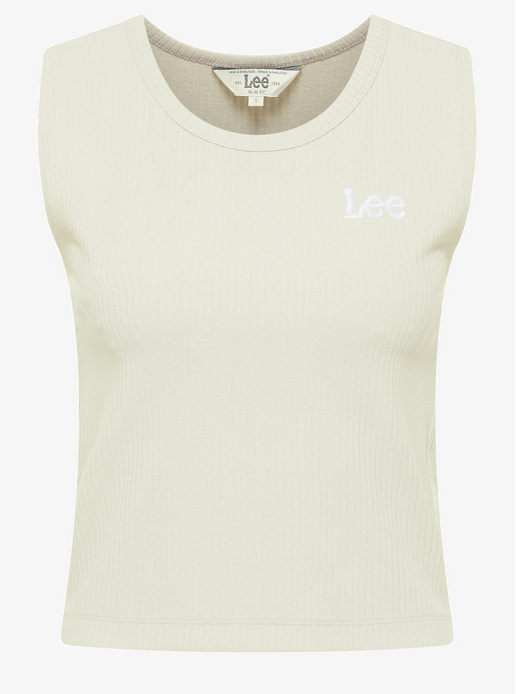 Lee Canotta da donna Cropped Crew Tank LQ24WKNQ ecru