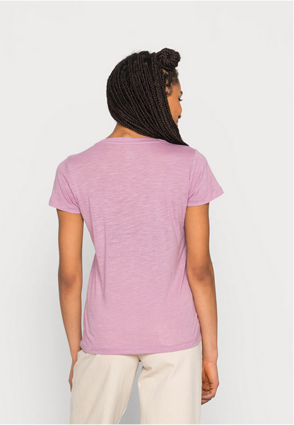 Lee T-shirt da donna con scollo a V Neck Tee L41JENA39 plum