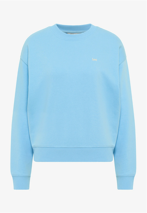 Lee Felpa garzata da ragazza Crew SWS L53LSRA32 shasta blue