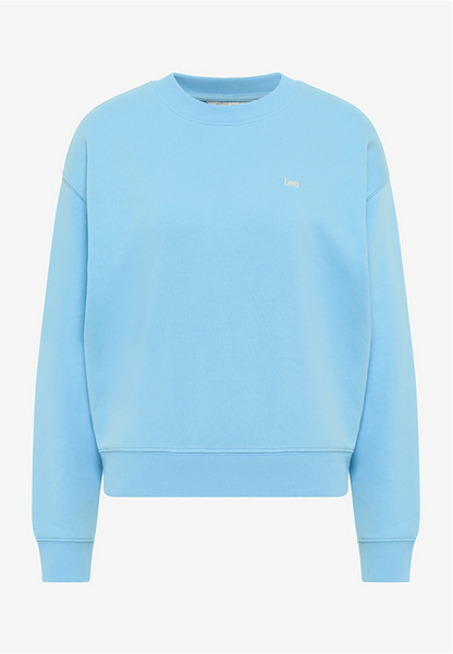 Lee Felpa garzata da ragazza Crew SWS L53LSRA32 shasta blue