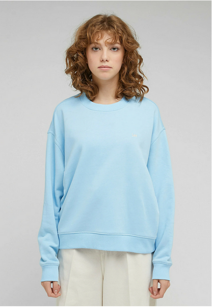 Lee Felpa garzata da ragazza Crew SWS L53LSRA32 shasta blue