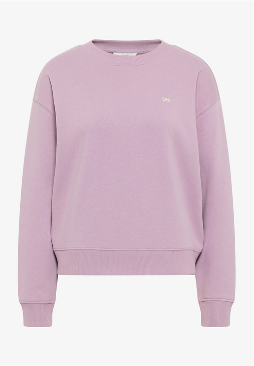 Lee Felpa garzata da ragazza Crew SWS L53LSRA39 plum