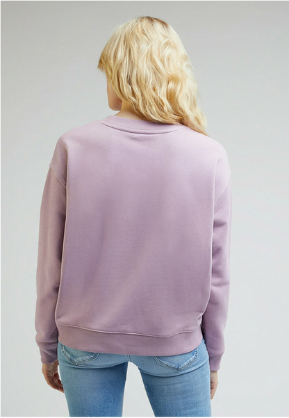 Lee Felpa garzata da ragazza Crew SWS L53LSRA39 plum