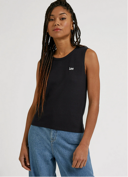 Lee Canotta da donna Cropped Crew Tank LQ24WK01 black