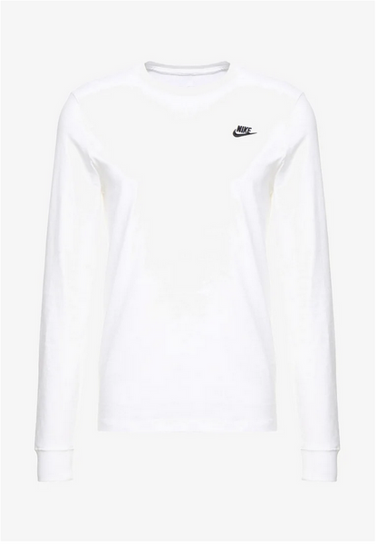 Nike T-shirt manica lunga a uomo Club Sportwear AR5193-100 white