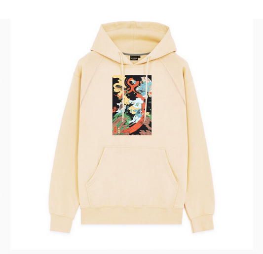 Dolly Noire Felpa con cappuccio da adulti Kiyo Hoodie SW418-SA-01 beige raggio di luna