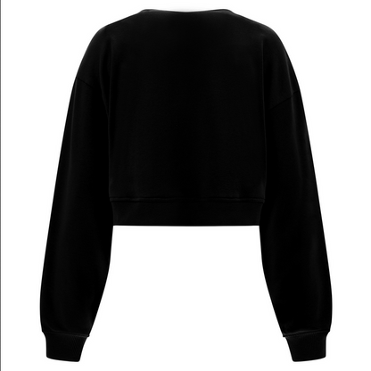 Freddy felpa leggera da donna comfort cropped S3WGZS1 N nero