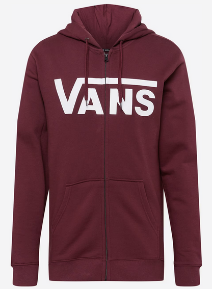 Vans felpa chiusura zip con cappuccio  FZH 5913H07 XS burgundy