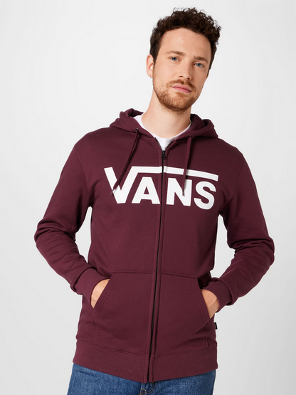 Vans felpa chiusura zip con cappuccio  FZH 5913H07 XS burgundy