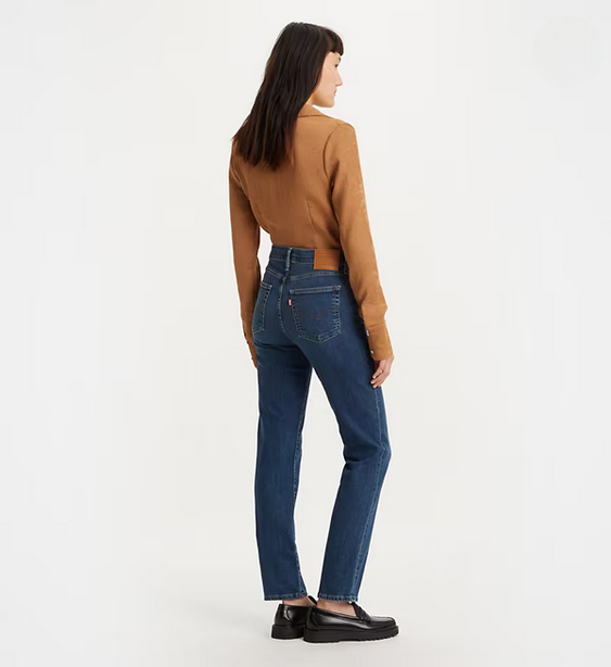 Levi's pantalone jeans dritti da donna a vita alta 724™ 18883-0207 indaco scuro-blu