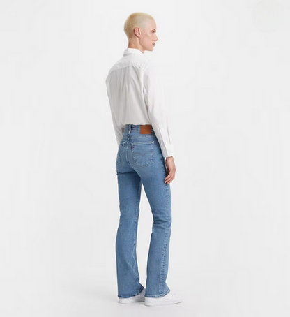 Levi's pantalone jeans da donna Bootcut a vita alta 18759-0116 light indigo worn in-blu