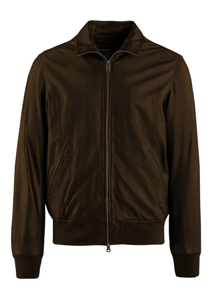 Bomboogie Bomber Pelle Chel Marrone - Giacca Uomo Capra OEKO-TEx