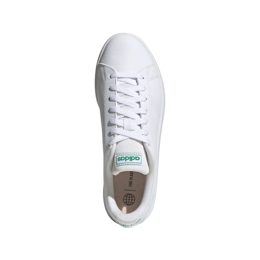 Adidas scarpa sneakers da uomo Advantage Base GW2063 bianco verde