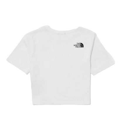 The North Face T-shirt manica corta da ragazza Crop Simple Dome Tee NF0A82ECFN41 bianco