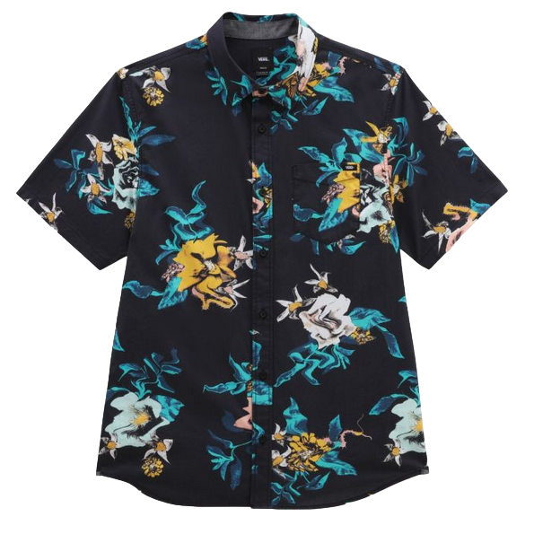 Vans camicia da uomo manica corta a fantasia Floreale VN0007W1BLK black