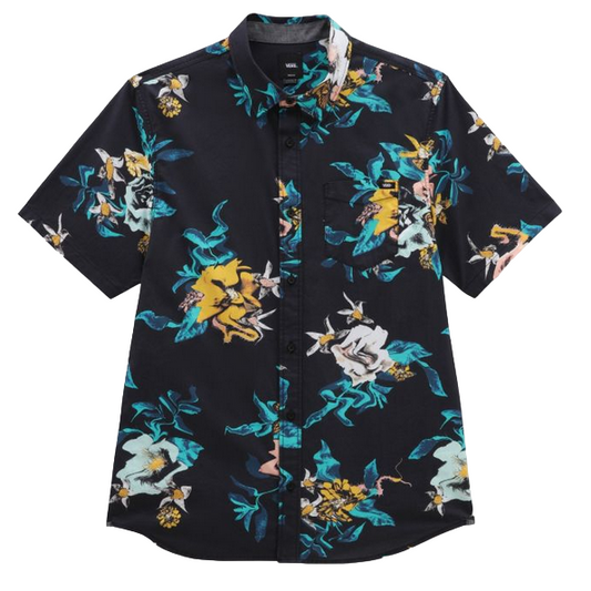 Vans camicia da uomo manica corta a fantasia Floreale VN0007W1BLK black